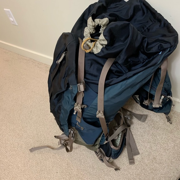 Gregory Z55 Backpack with rain cover, Navy Blue - Picture 5 of 8